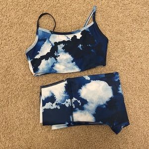 SAGE collective sports bra and gym pants pair